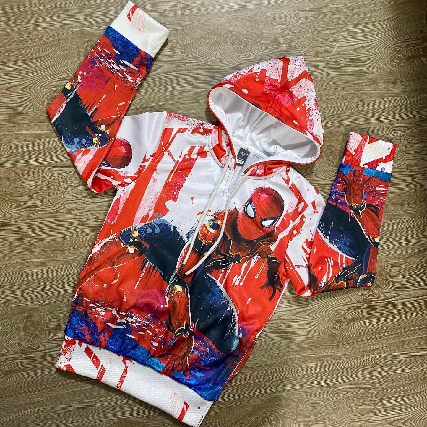 RED SPIDERMAN KIDS HODDY ( 1 YEAR TO 11 YEARS)