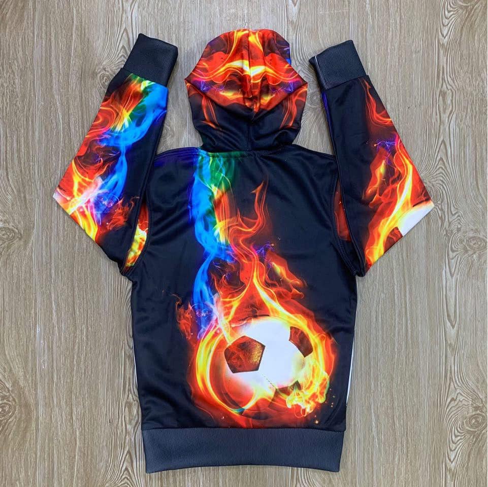 FIRE FOOTBALL KIDS HODDY ( 1 YEAR TO 11 YEARS)