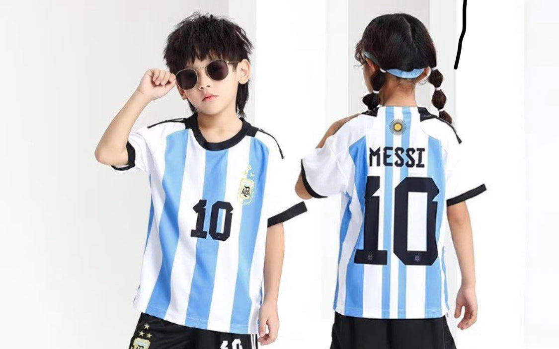 FULL BODY PRINT PREMIUM QUALITY MESSI 10 KIDS JERSEY