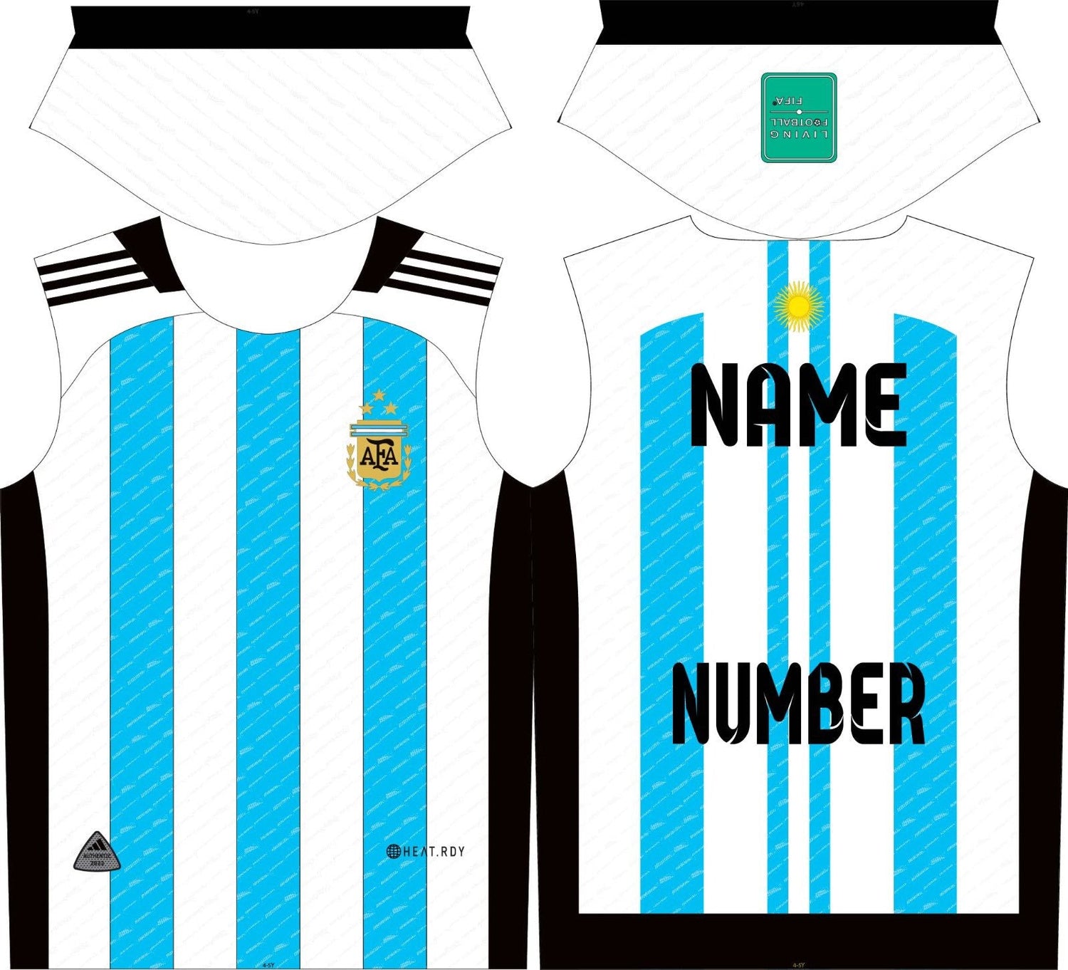 CUSTOMISE JERSEY WITH NAME NUMBER
