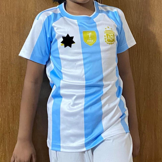 ARGENTINA HOME FULL BODY SUBLIMATION PRINT KIDS JERSEY